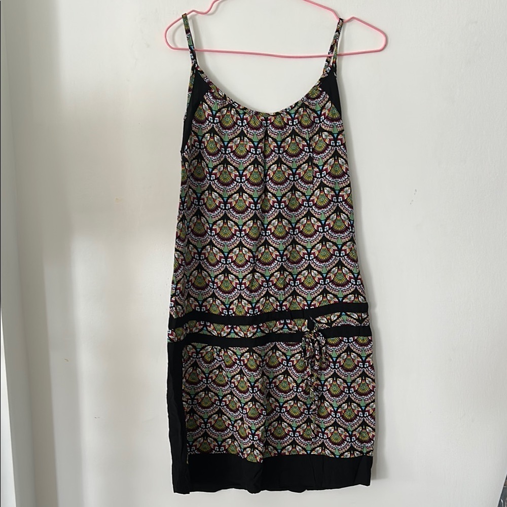 Elegant Multicolor Patterned Dress size L